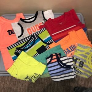 Sleeveless boy tanks